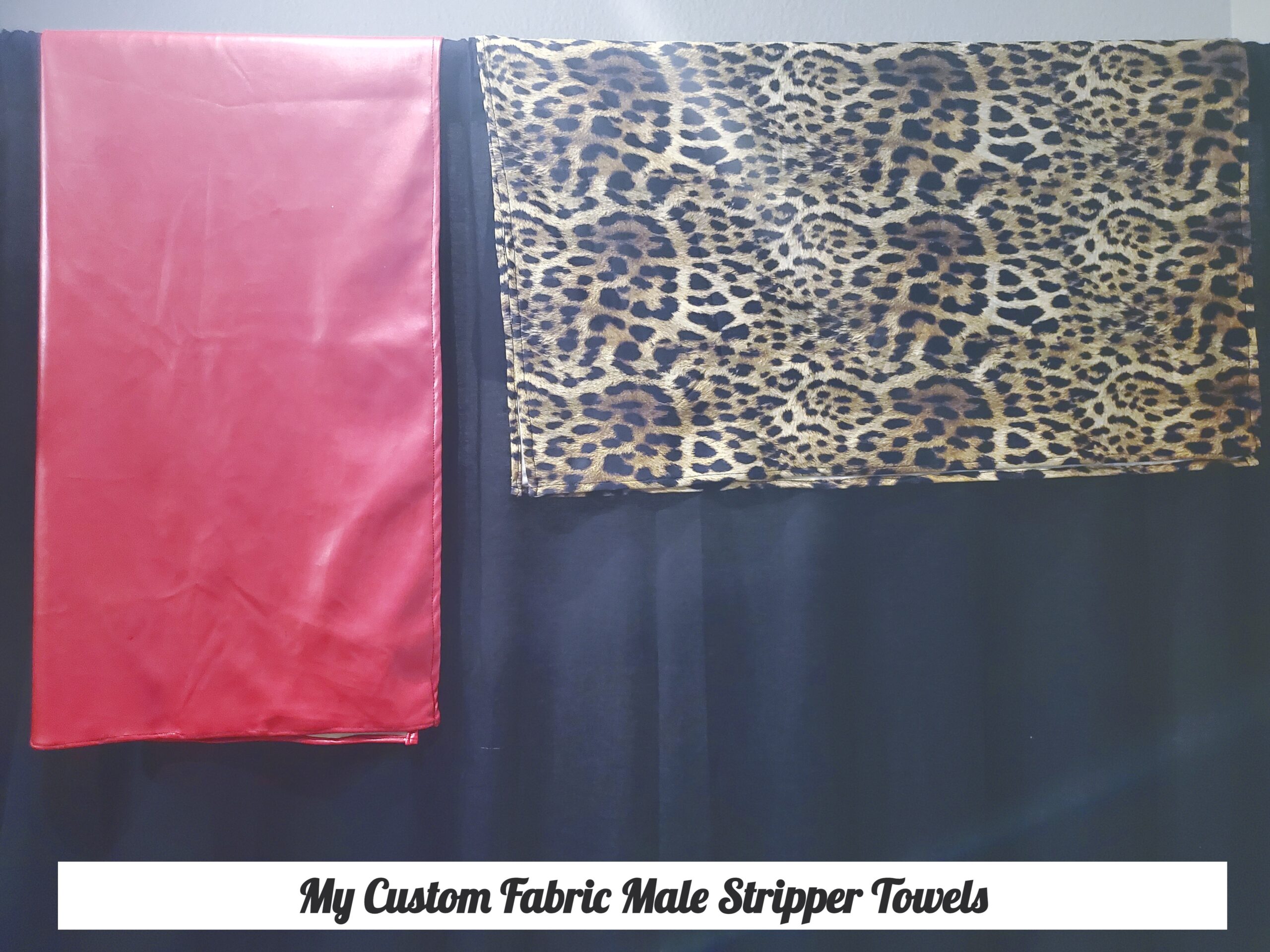 Male Stripper Custom Fabric Towels for Bachelorette Party