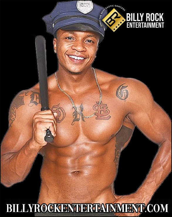 Sensation: Male dancer performing at a Billy Rock Entertainment event.